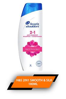 H&s 2in1 Smooth & Silky 180ml